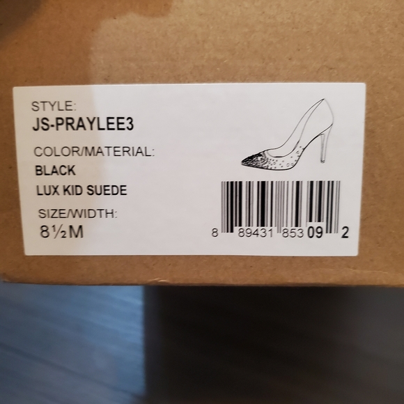 Jessica Simpson Praylee3 Black Suede Heels - Picture 7 of 7